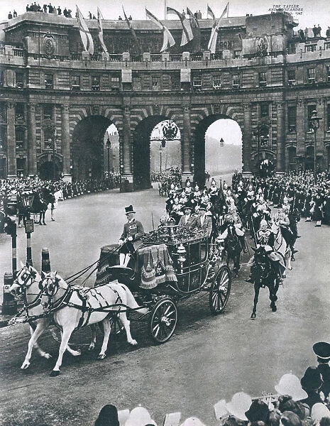 Royal Wedding 1947 - bridal procession