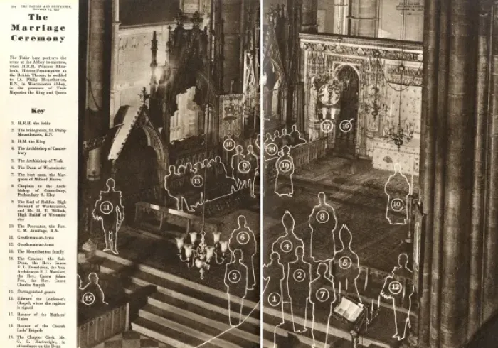 Framed Print : Royal Wedding 1947 - the Marriage Ceremony Framed Print : Royal Wedding 1947 - the Marriage Ceremony