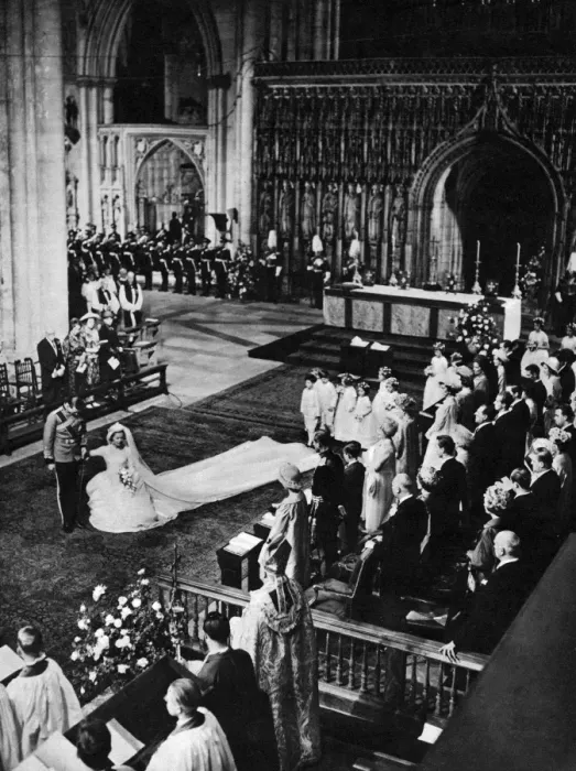 Framed Print : Royal Wedding 1961 - a dignified moment Framed Print : Royal Wedding 1961 - a dignified moment