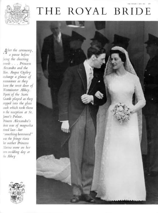 princess alexandra wedding dress 1963 Princess Alexandra's Royal Wedding Day Print, 24 April 1963. Art Prints,  Posters & Puzzles from Mary Evans