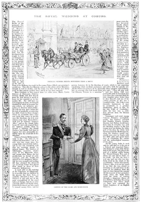 Framed Print : Royal wedding: Princess Victoria Melita & Prince Ernst Ludwig Framed Print : Royal wedding: Princess Victoria Melita & Prince Ernst Ludwig