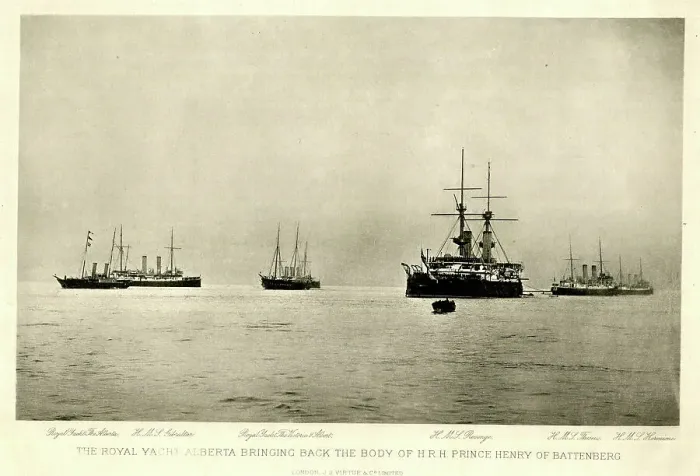 Framed Print : Royal Yacht Alberta returning Prince Henry of Battenberg Framed Print : Royal Yacht Alberta returning Prince Henry of Battenberg