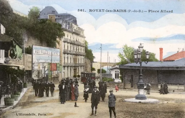 Framed Print : Royat-les-Bains, France - Place Allard Framed Print : Royat-les-Bains, France - Place Allard