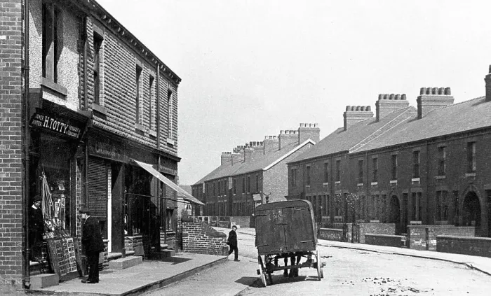 Framed Print : Royston Midland Road early 1900s Framed Print : Royston Midland Road early 1900s