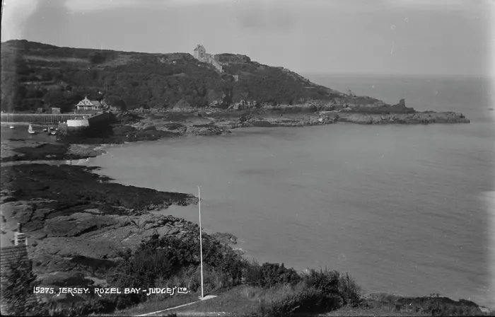 Framed Print : Rozel Bay. This black and white photograph captures the serene beauty of Framed Print : Rozel Bay. This black and white photograph captures the serene beauty of