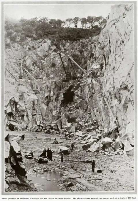 Framed Print : Rubislaw Quarry in Aberdeen 1909 Framed Print : Rubislaw Quarry in Aberdeen 1909