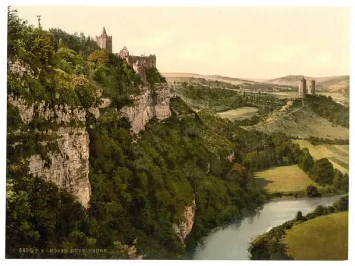 Framed Print : The Rudelsburg, Kosen, Thuringia, Germany