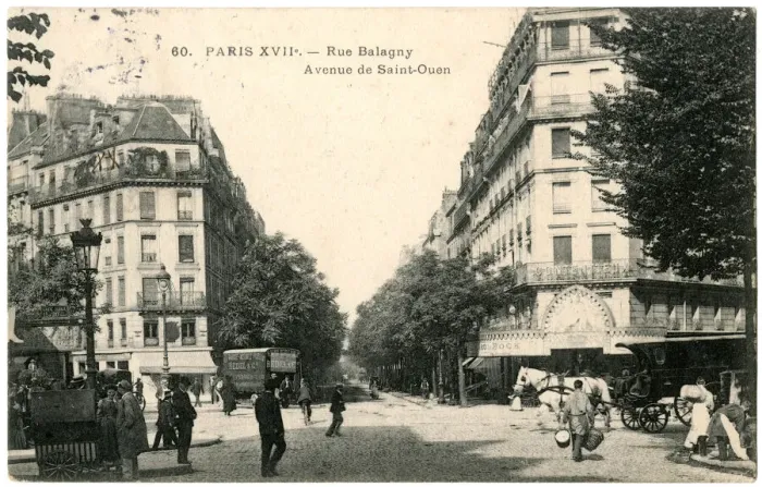 Framed Print : Rue Balagny, Avenue de St Ouen, Paris, France Framed Print : Rue Balagny, Avenue de St Ouen, Paris, France