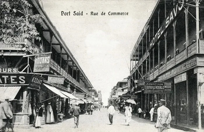 Framed Print : Rue de Commerce, Commercial Road, Port Said, Egypt Framed Print : Rue de Commerce, Commercial Road, Port Said, Egypt