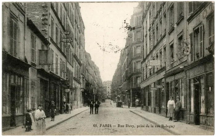 Framed Print : Rue Davy from Rue Balagny, Paris, France Framed Print : Rue Davy from Rue Balagny, Paris, France