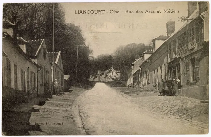 Framed Print : Rue des Arts et Metiers, Liancourt, Oise, France Date: circa 1910 Framed Print : Rue des Arts et Metiers, Liancourt, Oise, France Date: circa 1910