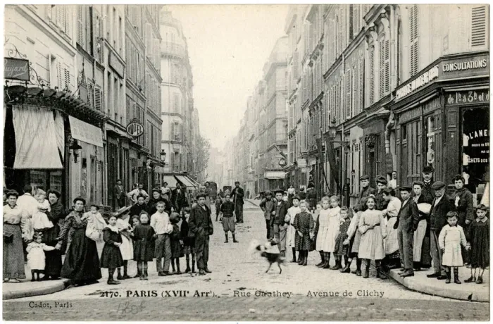 Framed Print : Rue Gauthey, Paris, France Framed Print : Rue Gauthey, Paris, France