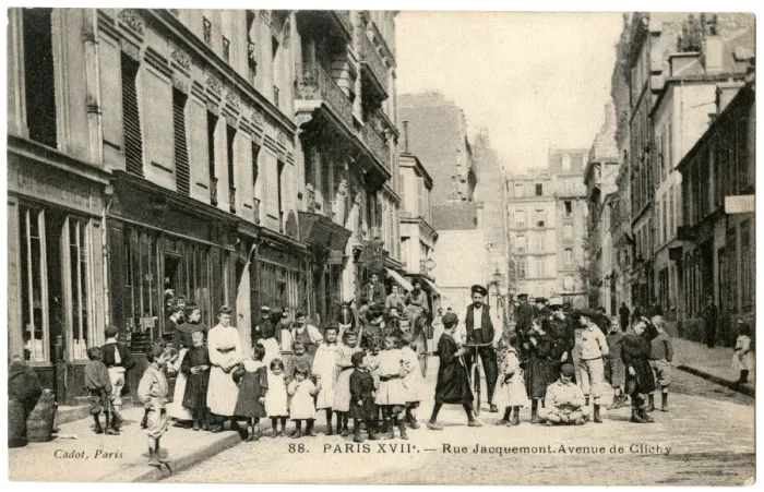 Framed Print : Rue Jacquemont, Avenue de Clichy, Paris, France Framed Print : Rue Jacquemont, Avenue de Clichy, Paris, France
