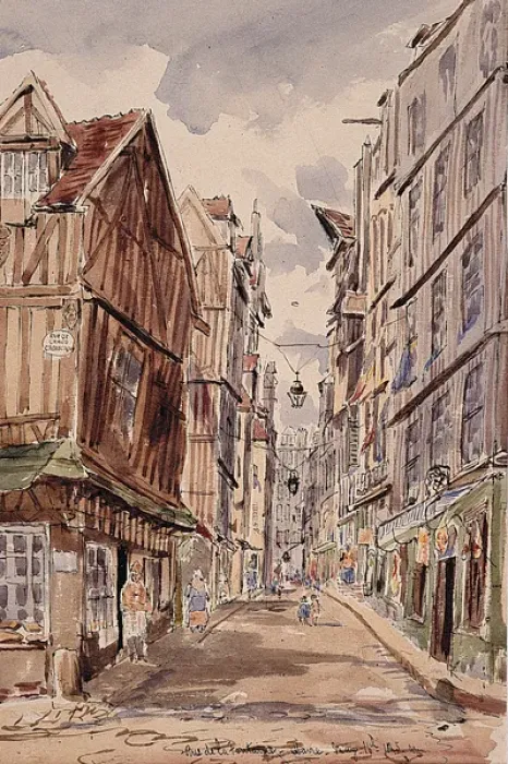 Framed Print : Rue de la Fontaine, Havre Framed Print : Rue de la Fontaine, Havre