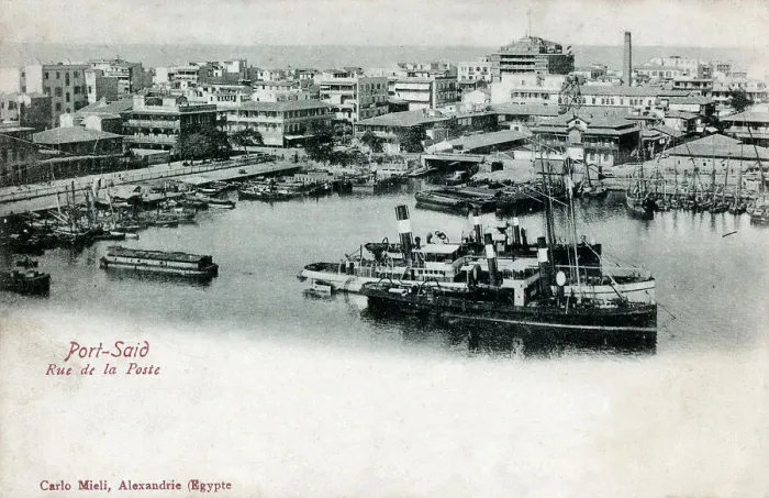 Framed Print : Rue de la Poste (Post Street) - Port Said, Egypt Framed Print : Rue de la Poste (Post Street) - Port Said, Egypt