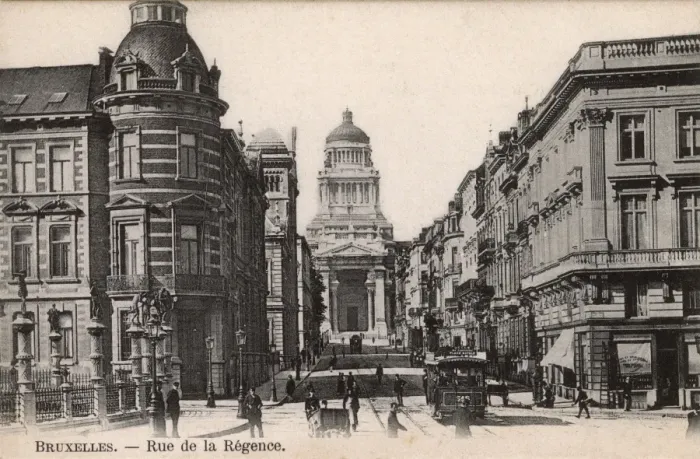 Framed Print : Rue de la Regence, Brussels, Belgium Framed Print : Rue de la Regence, Brussels, Belgium