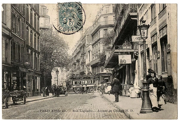 Rue Legendre, Avenue de Clichy, Paris, France