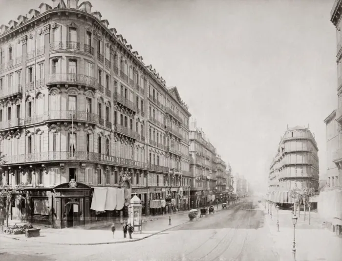 Framed Print : Rue de Noailles, Marseille, France, c. 1890 Framed Print : Rue de Noailles, Marseille, France, c. 1890