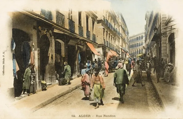 Framed Print : Rue Randon - Algiers - Algeria Framed Print : Rue Randon - Algiers - Algeria