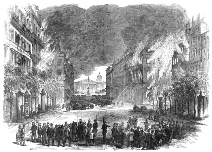 Framed Print : Rue Royale Fires Framed Print : Rue Royale Fires