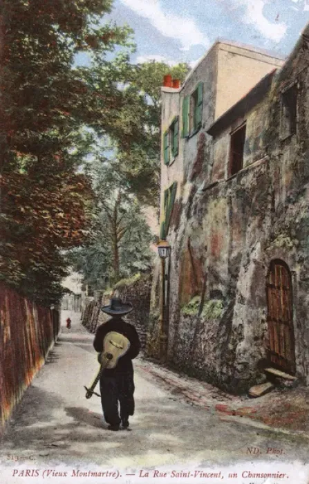 Framed Print : Rue Saint Vincent - Old Montmartre, Paris Framed Print : Rue Saint Vincent - Old Montmartre, Paris