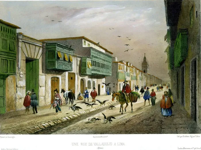 Framed Print : Rue De Valladolid, Lima, Peru Framed Print : Rue De Valladolid, Lima, Peru