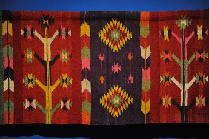 Framed Print : Rug. 1890-1902. Romania Framed Print : Rug. 1890-1902. Romania