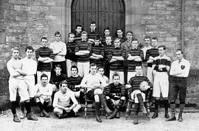 Framed Print : Rugby at Giggleswick School