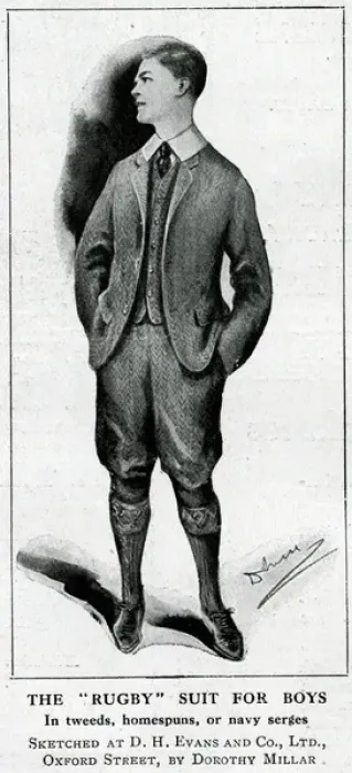 Framed Print : Rugby suit for boys 1914 Framed Print : Rugby suit for boys 1914