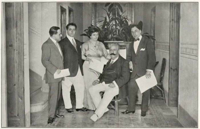 Framed Print : RUGGIERO LEONCAVALLO (1858-1919) Italian musician at the London Hippodrome, September 1912