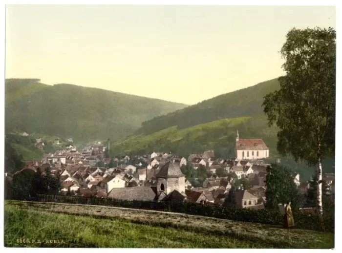 Framed Print : Ruhla from the Gottesgabe, Thuringia, Germany Framed Print : Ruhla from the Gottesgabe, Thuringia, Germany