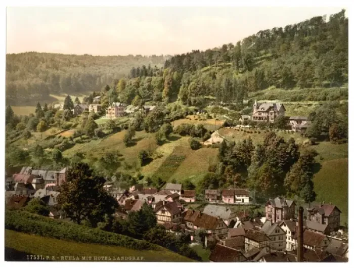 Framed Print : Ruhla and Hotel Landgraf, Thuringia, Germany Framed Print : Ruhla and Hotel Landgraf, Thuringia, Germany
