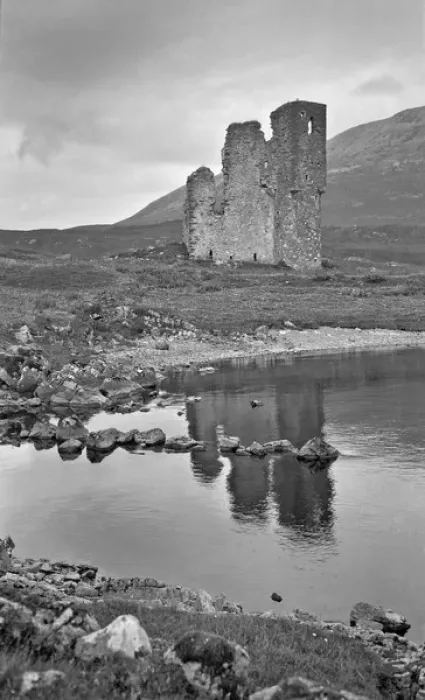 Framed Print : Ruined building in a landscape Framed Print : Ruined building in a landscape