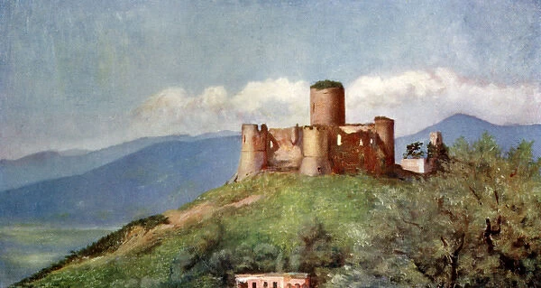 Ruined Castle of Lattere on the Hills above Gragnano