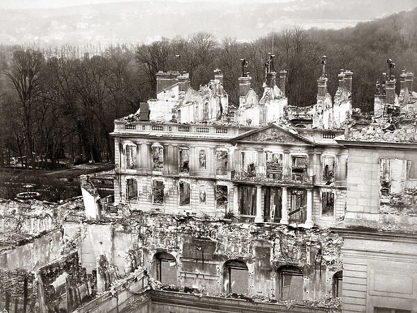 Ruined Chateau, France, 1871 St Cloud?
