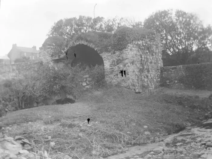 Framed Print : Ruined defences near a fishpond, St Davids, South Wales Framed Print : Ruined defences near a fishpond, St Davids, South Wales