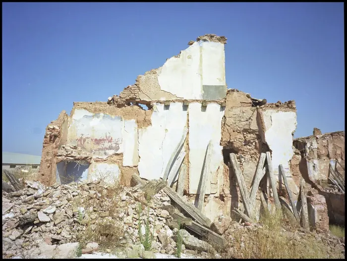 Framed Print : Ruined house, Belchite, Spain Framed Print : Ruined house, Belchite, Spain