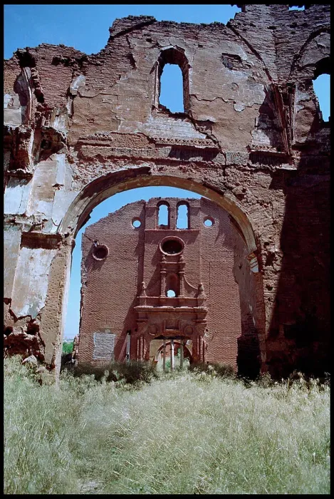 Framed Print : Ruined interior church, Belchite, Spain Framed Print : Ruined interior church, Belchite, Spain