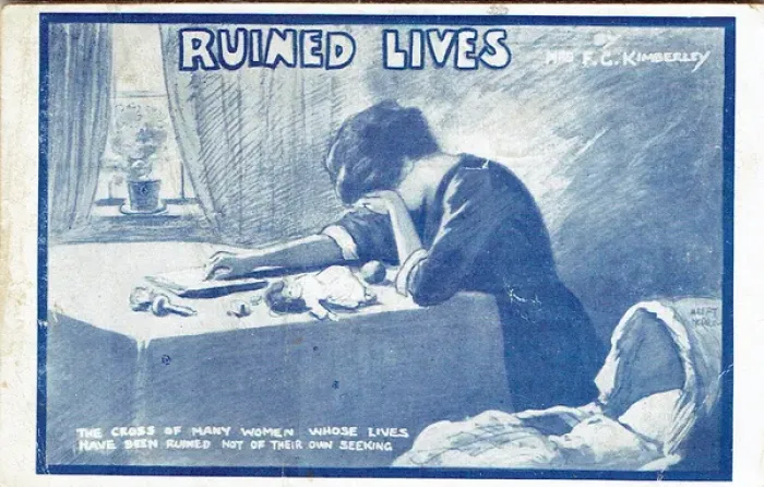 Framed Print : Ruined Lives by Mrs F G Kimberley Framed Print : Ruined Lives by Mrs F G Kimberley
