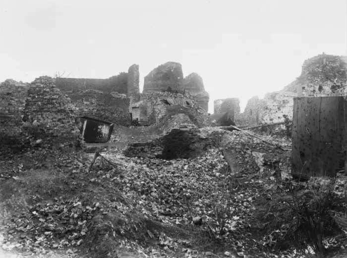 Framed Print : Ruined Village 1917 Framed Print : Ruined Village 1917