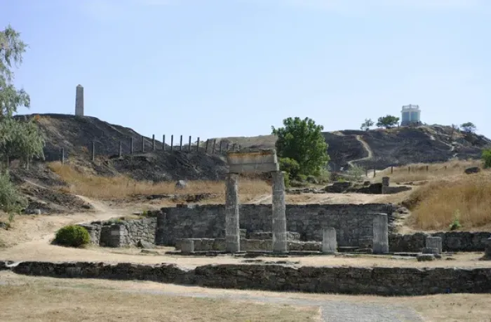 Framed Print : Ruins of ancient Greek city of Panticapaeum. Autonomous Repu Framed Print : Ruins of ancient Greek city of Panticapaeum. Autonomous Repu