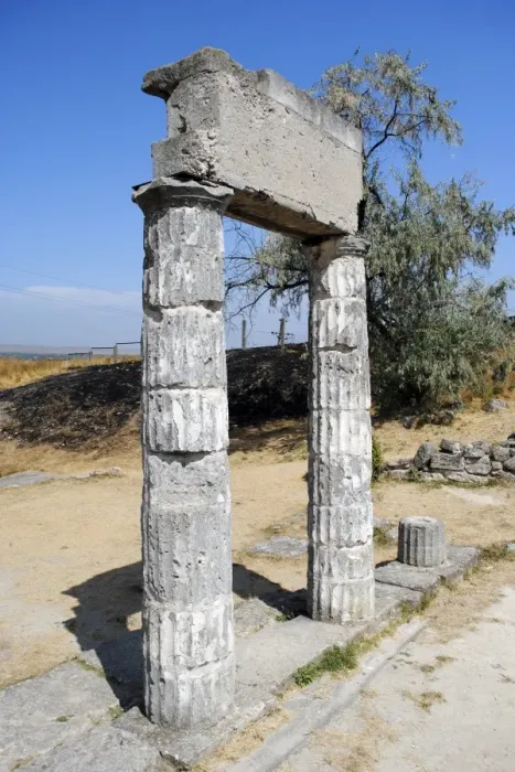Framed Print : Ruins of ancient Greek city of Panticapaeum. Autonomous Repu