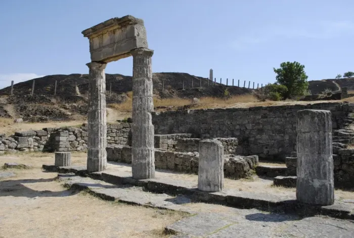 Framed Print : Ruins of ancient Greek city of Panticapaeum. Autonomous Repu Framed Print : Ruins of ancient Greek city of Panticapaeum. Autonomous Repu