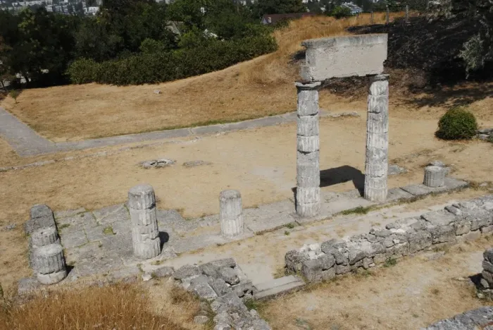 Framed Print : Ruins of ancient Greek city of Panticapaeum. Autonomous Repu Framed Print : Ruins of ancient Greek city of Panticapaeum. Autonomous Repu
