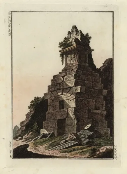 Framed Print : Ruins of an ancient Roman tomb Framed Print : Ruins of an ancient Roman tomb