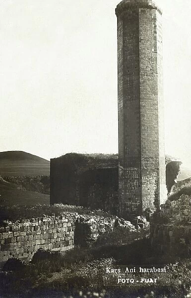 Ruins of Ani - Turkey - Minaret of Manuchihir Mosque