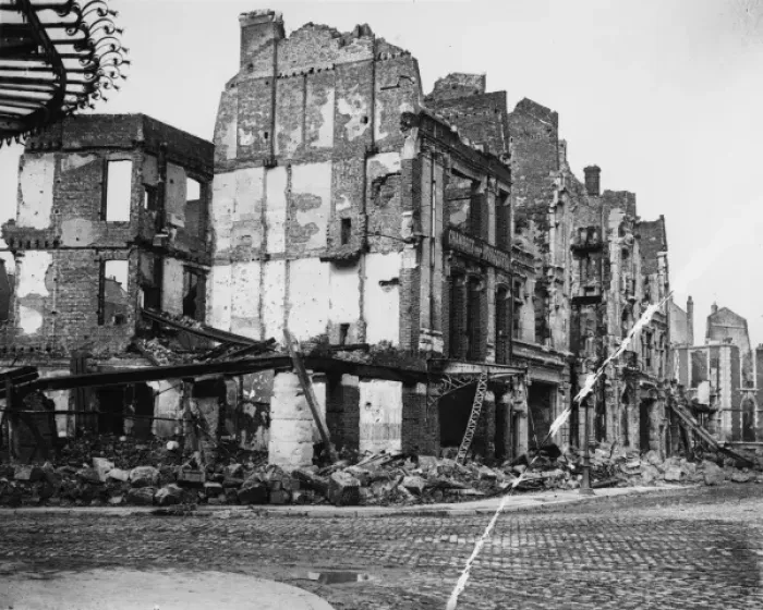 Framed Print : Ruins of Arras 1917 Framed Print : Ruins of Arras 1917