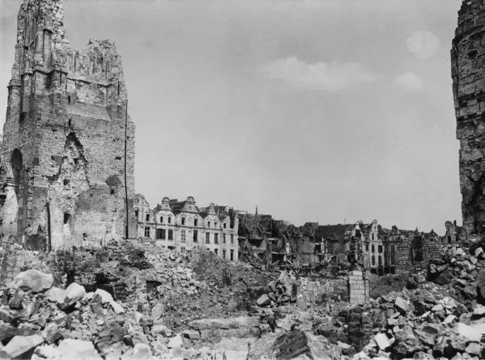 Framed Print : Ruins of Arras 1917 Framed Print : Ruins of Arras 1917