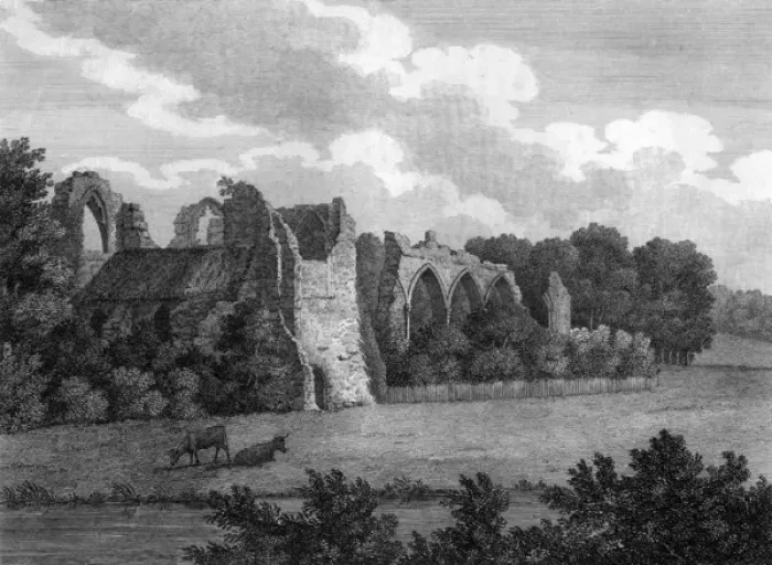 Framed Print : Ruins of Bayham Old Abbey, near Frant, Sussex Framed Print : Ruins of Bayham Old Abbey, near Frant, Sussex