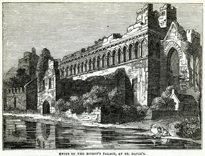 Framed Print : Ruins of Bishops Palace, St David s, South Wales Framed Print : Ruins of Bishops Palace, St David s, South Wales